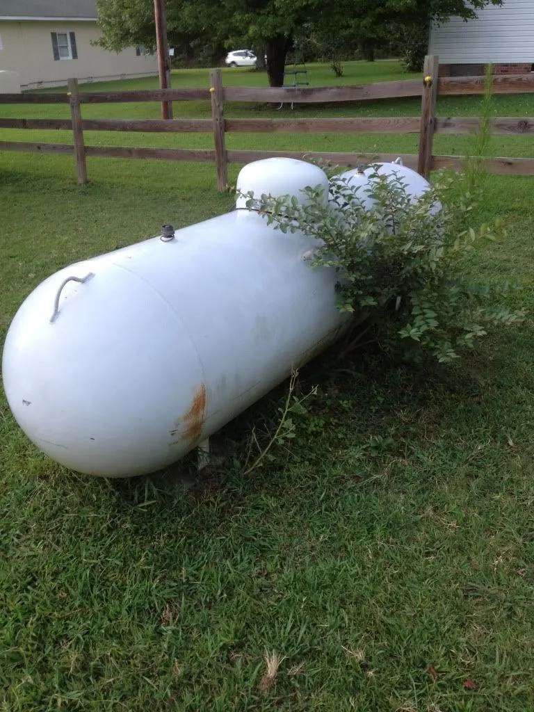 Commercial propane storage tanks supporting business operations