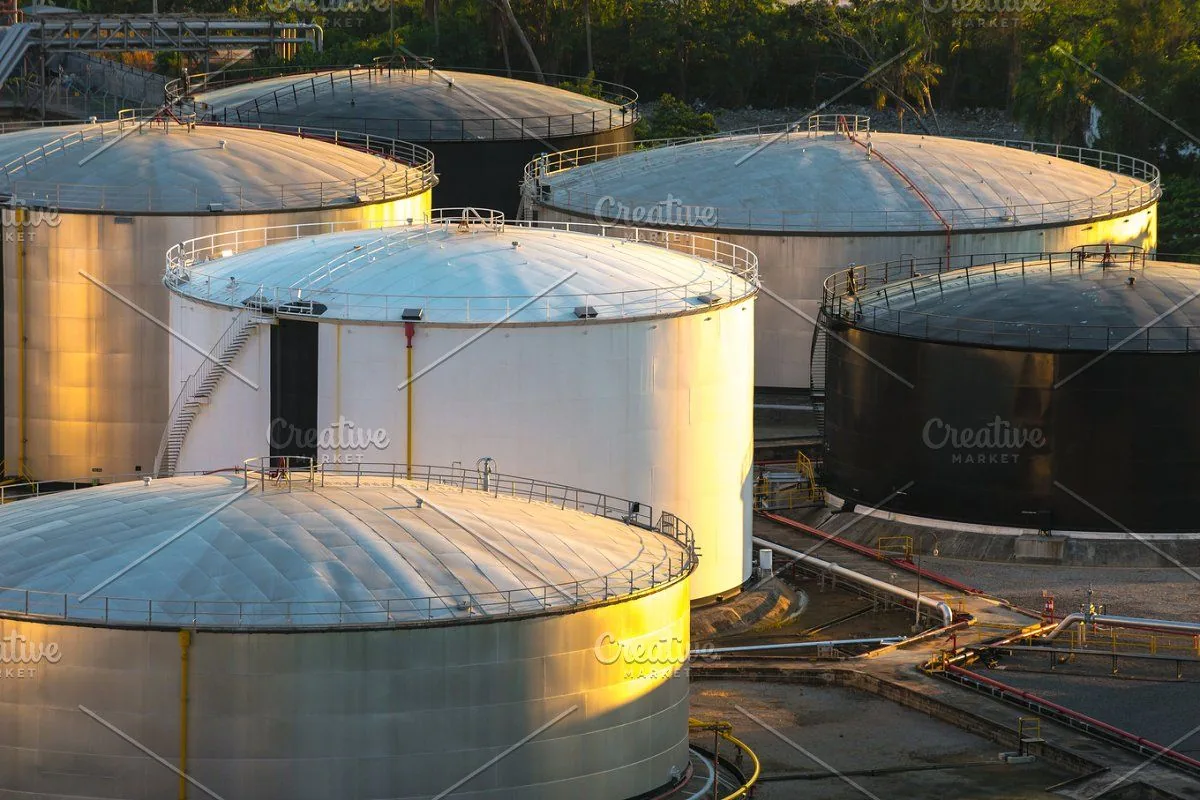 Large propane storage facility representing propane service applications