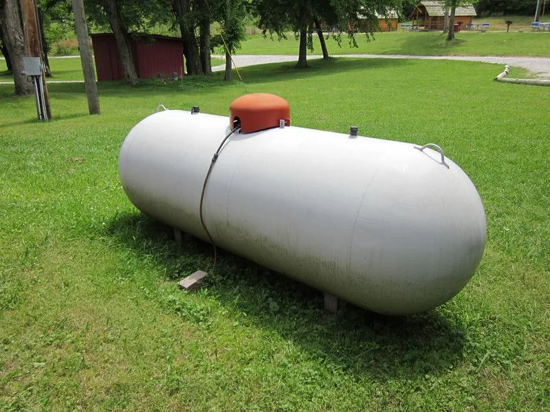 Propane storage tank representing seller and distributor planning